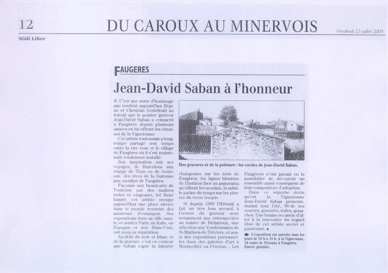 Jean-David Saban à l'honneur
