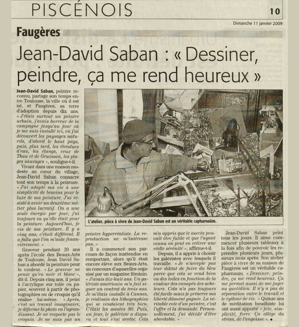 "Dessiner, peindre, ça me rend heureux"