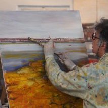 Musée Lafage 2017 - démonstration peinture acrylique