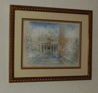 La Place Saint Marc - Venise aquarelle sur papier