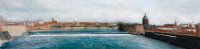 Toulouse - Vue panoramique depuis le pont des Catalans