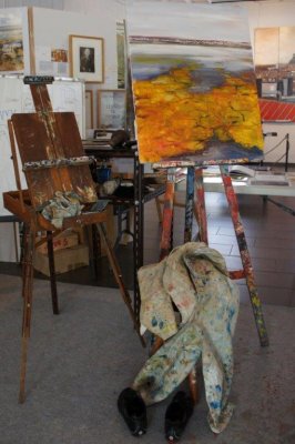 Musée Lafage 2017 - démonstration peinture acrylique