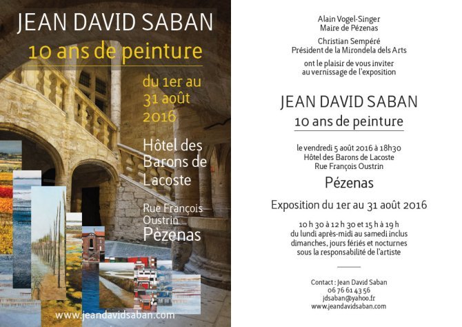 Exposition Pézenas 2016