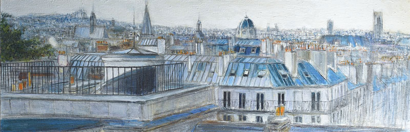 Les toits de Paris depuis le Lycée Louis Le Grand