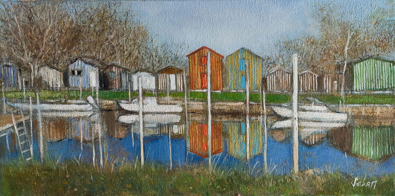 Cabane de pêcheurs à Biganos
